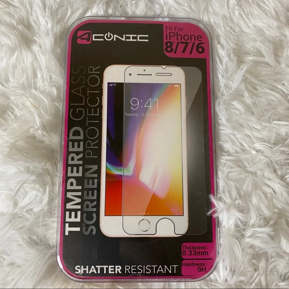 ❤️FINAL PRICE✨aconic iphone 8/7/6 tempered glass screen protector✨